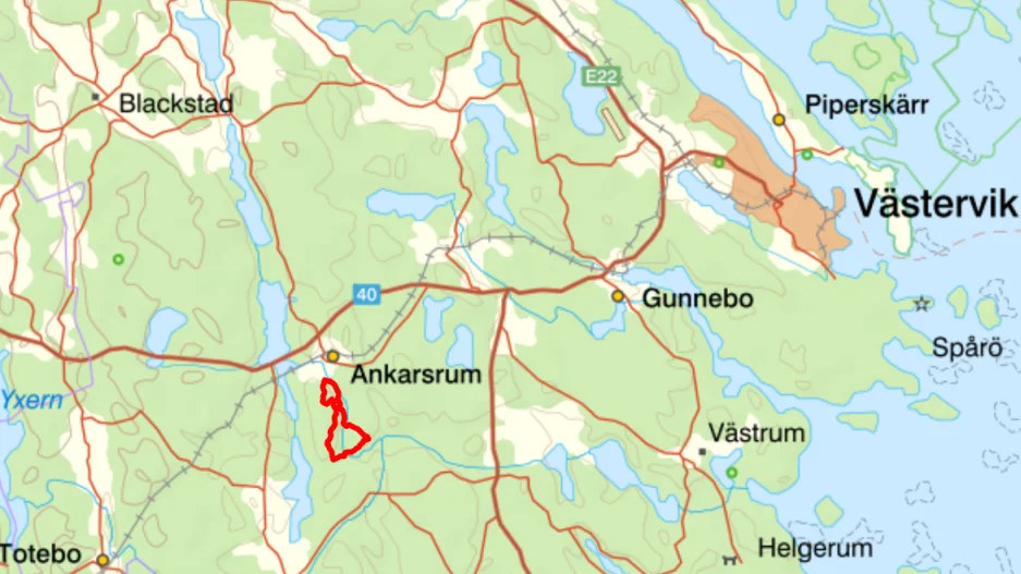 Skärmdump Länsstyrelsen Kalmar län Naturreservat Borgberget