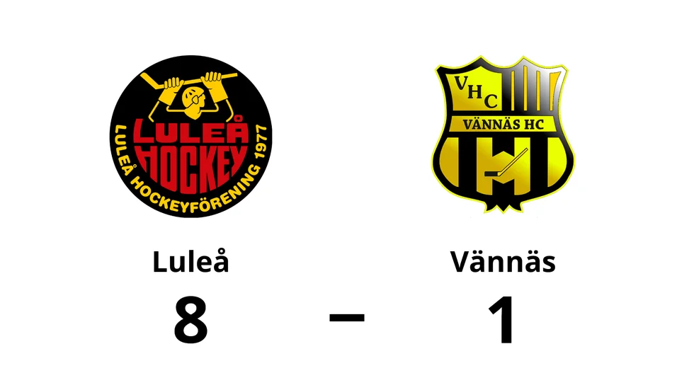 Luleå vann mot Vännäs
