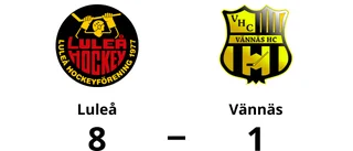 Målfest för Luleå hemma mot Vännäs