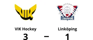 Linköping tappade matchen i tredje perioden mot VIK Hockey