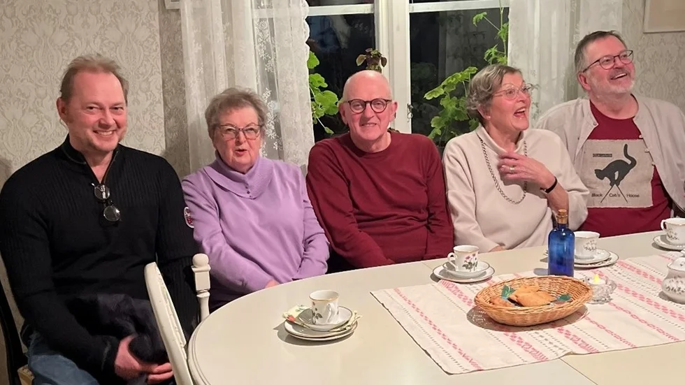 Peder Ljungqvist (Kolergrenen) samt syskonen Britt Ljungqvist da Silva, Hans Ljungqvist, Inga Johansson och Dan Ljungqvist.