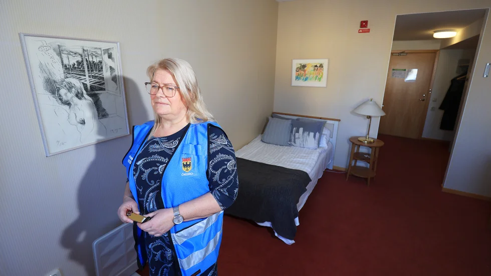 "Nästa gång kan det vara Eskilstuna som behöver hjälp. Man vet aldrig vad som händer i framtiden – man vill ju inte ens fundera på det", säger Agneta von Schoting från Eskilstuna som är stödperson för Risbergskas elever.