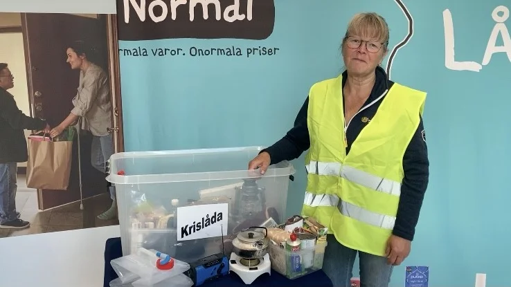 Lena Lundman Westberg på Krisberedskapsveckan i oktober 2021.