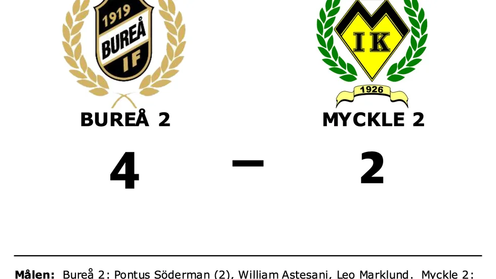 Bureå IF 2 vann mot Myckle IK 2