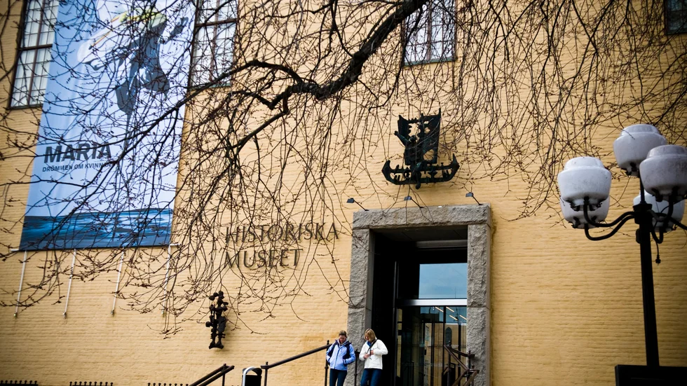 Gotländska föremål visas på Historiska museet på Östermalm i Stockholm.
