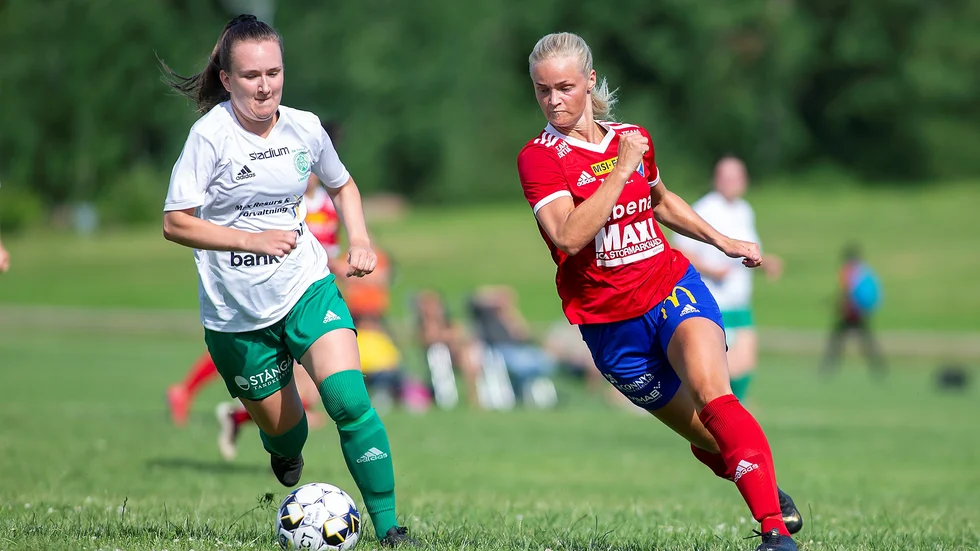 Lydia Vaggelyr var en av spelarna som stack ut till det positiva när Boren förlorade i Stockholm.