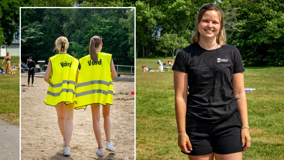 Ida Linnakallio är arbetsledare för kommunens badvärdar.