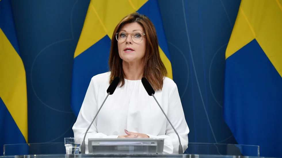 Arbetsmarknadsminister Eva Nordmark. Arkivbild