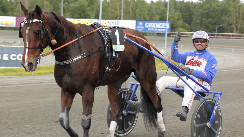 Jens Eriksson-tränade Lexington Tooma blev miljonär efter måndagens andraplats på Umåker.