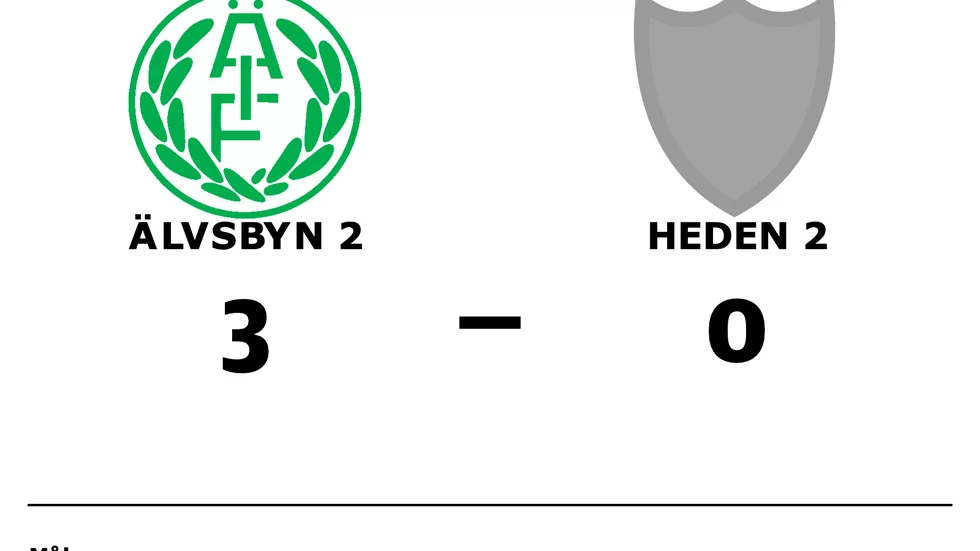 Älvsbyn 2 vann mot Heden 2