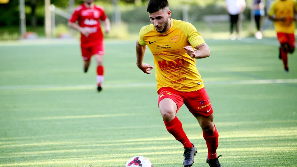 Markus Ahosson målskytt för Syrianska FF i mötet med Rasbo IK/Arkivbild.