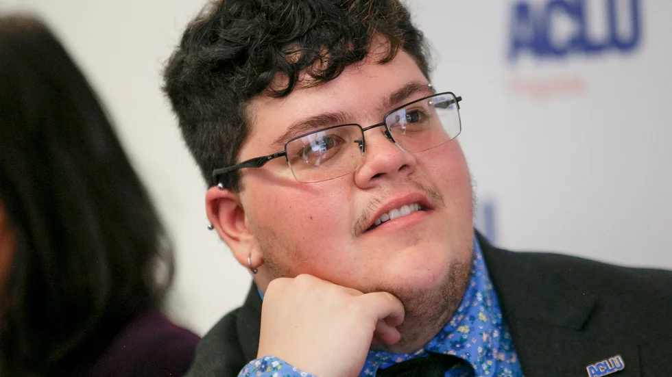 Gavin Grimm har via sin kamp mot en gymnasieskola i USA blivit känd som hbtq-aktivist. Bild från 2019.