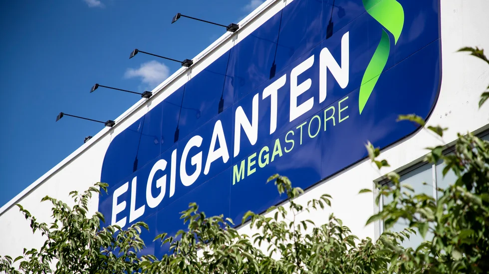 Ett av köpen, som lett fram till ett bedrägeriåtal, gjordes i en av Elgigantens butiker i Stockholmstrakten (genrebild).