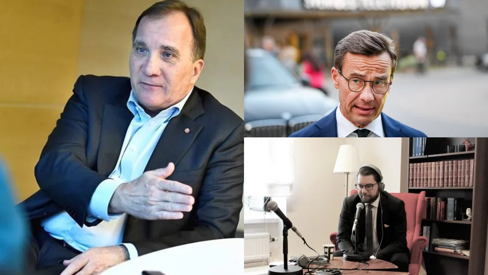 Stefan Löfven (S) riskerar att läcka fler väljare högerut (Ulf Kristersson (M) och till SD; här Jimmie Åkesson. 