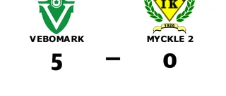 Tre mål av Kalle Enros när Vebomark vann