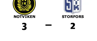 Seger för Notviken mot Storfors i spännande match