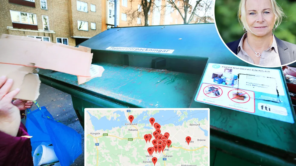 FTI har fyra färre återvinningsstationer i dag än för fem år sedan.