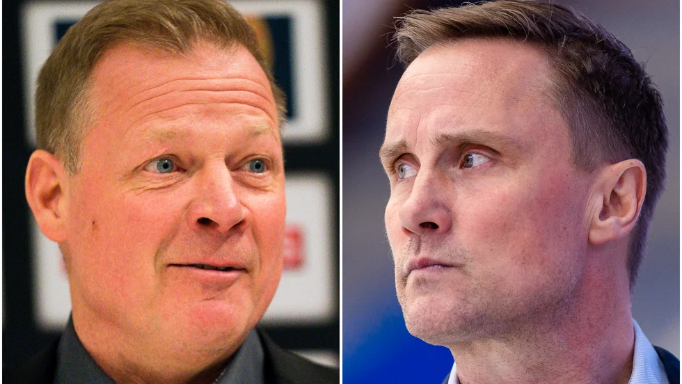 Henrik Stridh och Roger Rönnberg hade olika uppfattningar på presskonferensen 