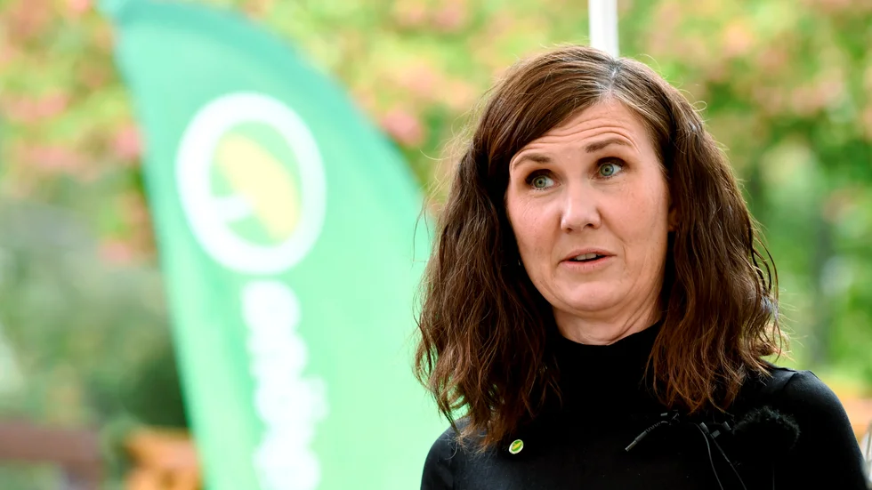 Miljöpartiets språkrör, jämställdhets- och bostadsminister Märta Stenevi. Arkivbild.