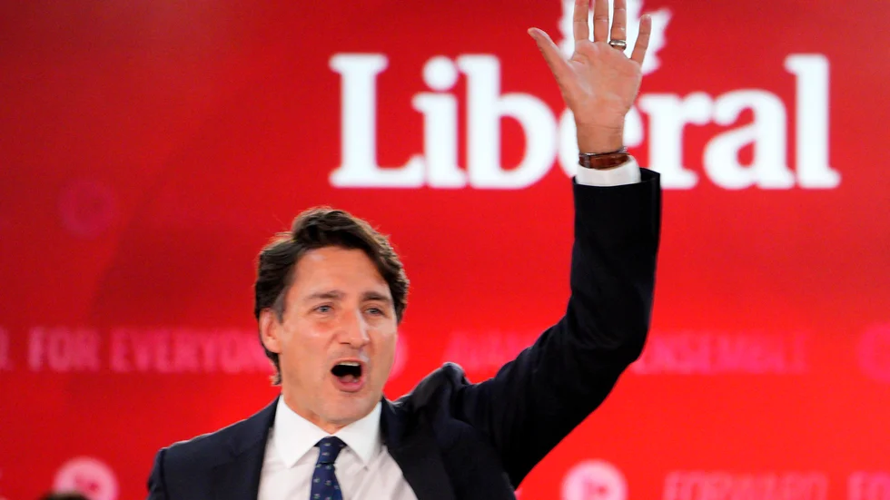 Kanadas premiärminister Justin Trudeau, Liberalerna.