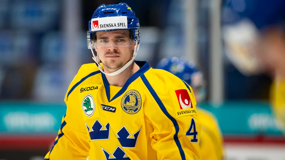 Emil Djuse, här i Tre Kronor-tröjan. 