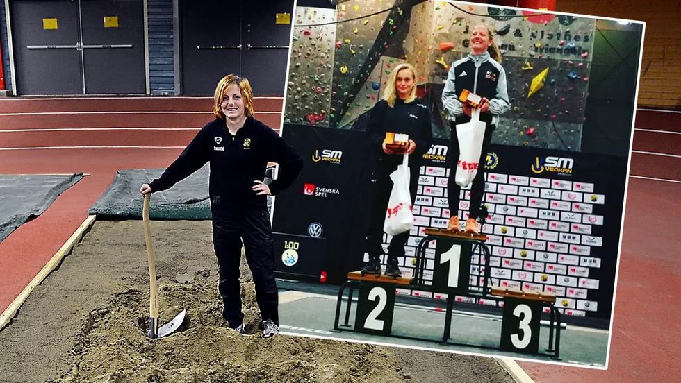 Emma Granlund förknippas normalt sett med friidrott – men i helgen tog hon SM-guld i styrkelyft. 