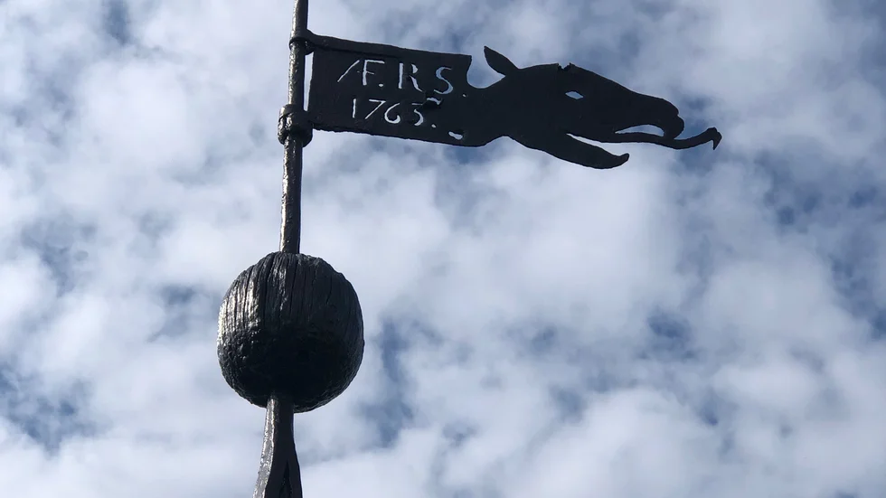 Den renoverade spiran är nu på pats.