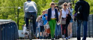 Cyklister tar över trottoarerna