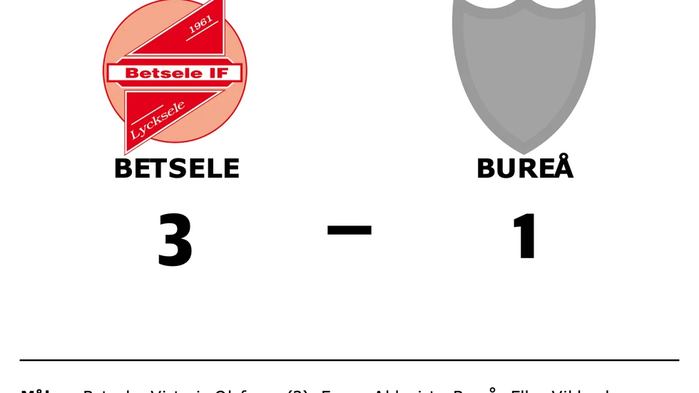 Betsele vann mot Bureå
