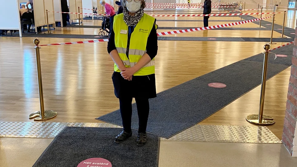 Anette Jansson är ansvarig hos Region Uppsala för vaccineringen mot covid 19 i Tierps kommun.