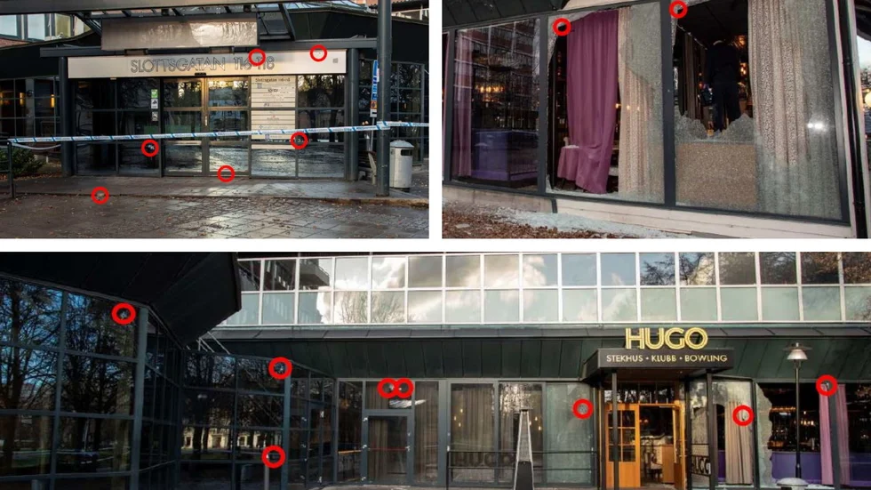 Flera vittnen riskerade att skadas vid dubbelmordet på Slottsgatan och berättar nu i rätten om sina upplevelser. Bilderna är från polisens förundersökning.