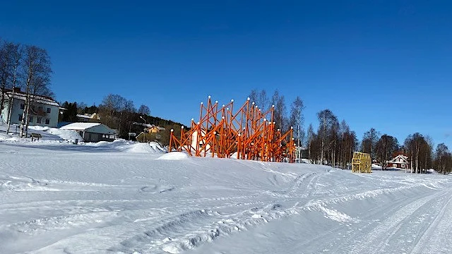 "Stjärnhimmel i Övertorneå", skriver Lena Mäkitaavola som skickat in denna bild. 