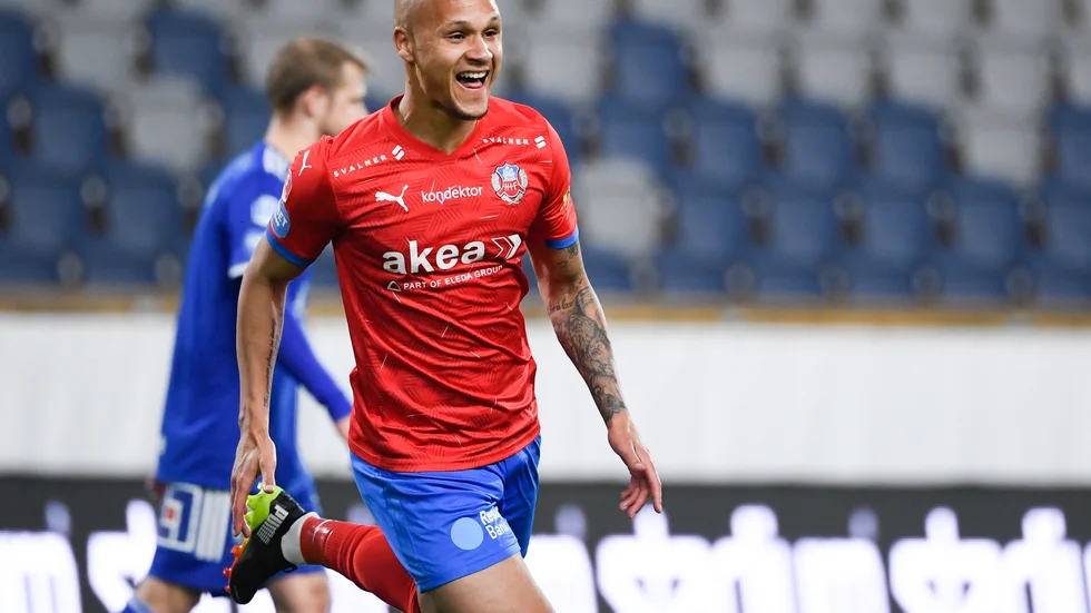 Anthony van den Hurk skickade in sitt elfte mål i superettan när Helsingborg slog Jönköping med 3–0. Arkivbild
