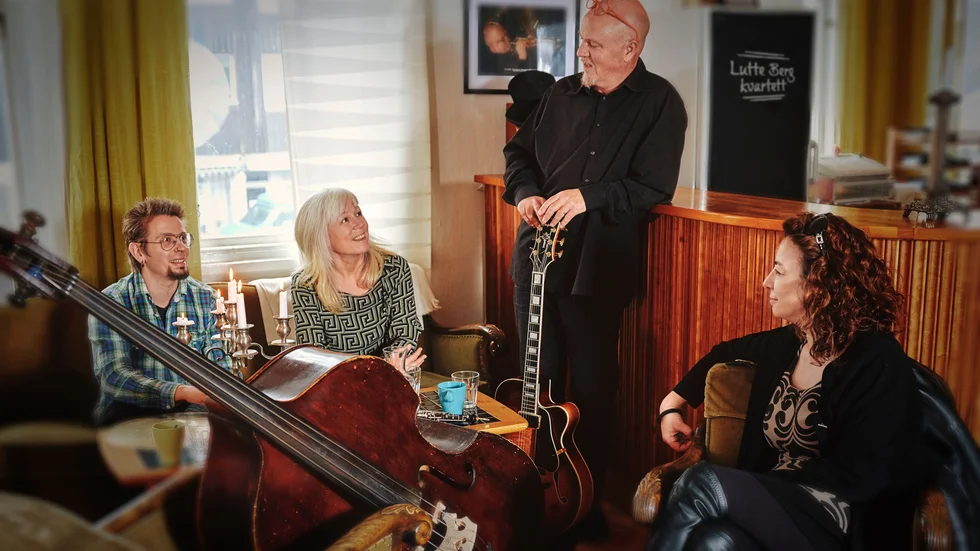 Från vänster: Patrick Tauno, slagverk. Anette Kumlin, Oboe D'amore, Lutte Berg, Gitarr och Tina Muto, kontrabas. Arkivbild.
