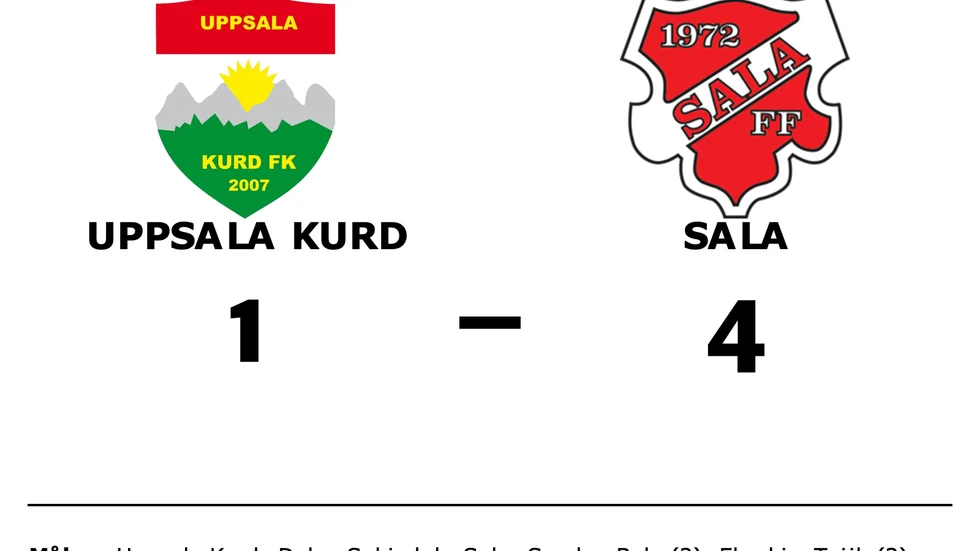 Uppsala-Kurd FK förlorade mot Sala FF