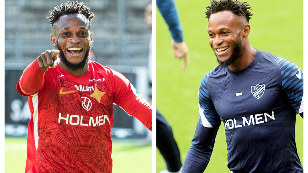 Samuel Adegbenro har aldrig varit i en liknande målform än under 2021. Ni ser hans målfacit före IFK Norrköping nedan.
