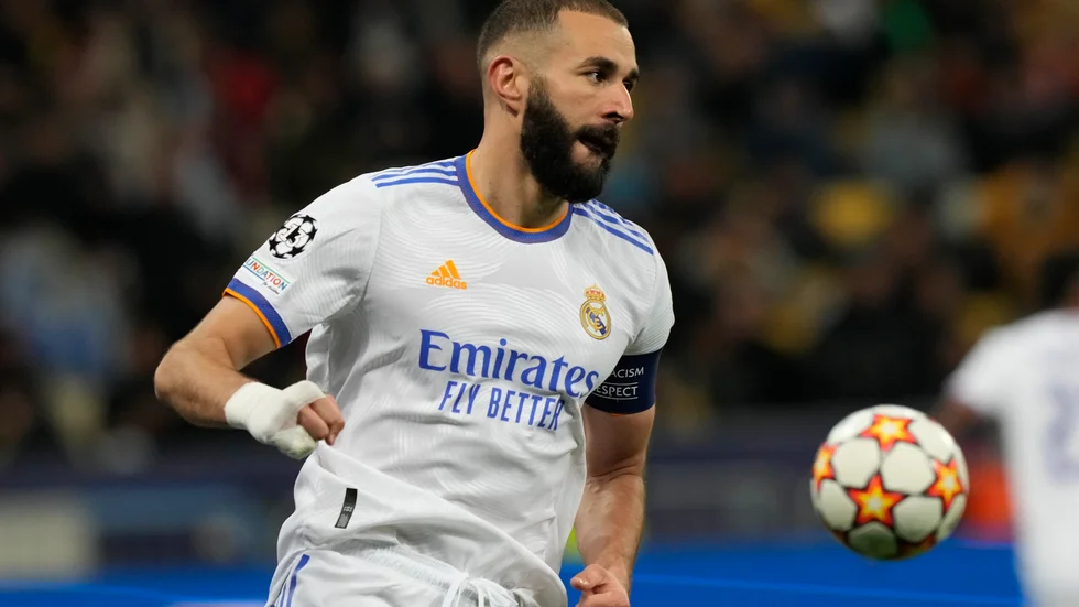 Karim Benzema under tisdagens Champions League-match med Real Madrid.