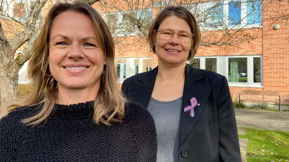Sofie Somers och Anna Arnerdal från kommunens hållbarhetsfunktion.