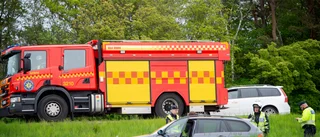 Trafikolycka i Nyköping – personbil körde av E4