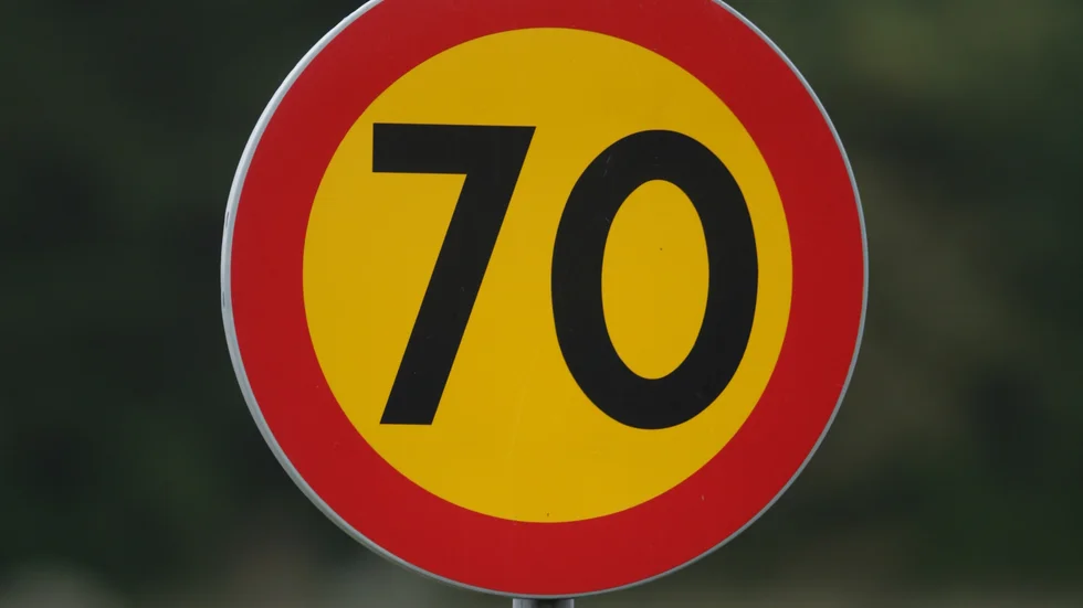 Mannen körde för fort på en 70-väg. (Arkivbild)
