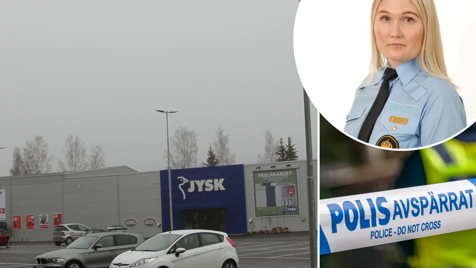Jysk i Flen drabbades av ett fräckt inbrott natten mot fredag. Polisen är förtegna om de spår som finns efter gärningsmännen.