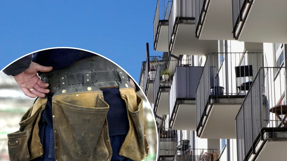 Byggarbetaren hade en fallskyddsutrustning på sig, men hade inte förankrat den. 
