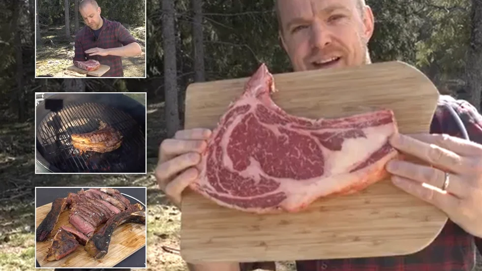Matentreprenören Matgeek, Johan Hedberg, visar hur man tillagar en perfekt entrecote.