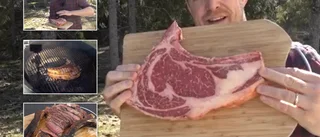 Matgeek grillar den perfekta entrecoten