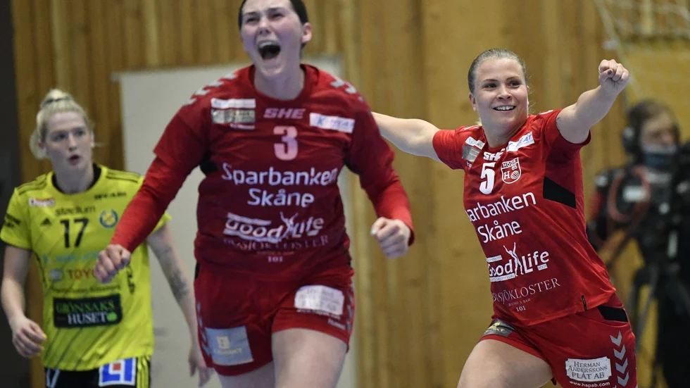 Glada miner i Höör i segermatchen mot Sävehof.