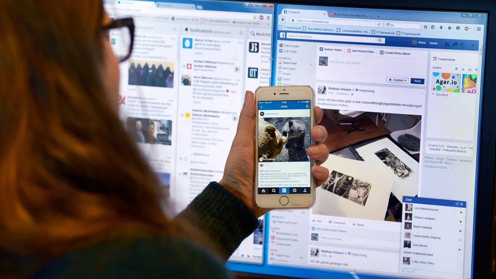 Insändarskribenten efterlyser en utveckling av sociala medier. (Arkivbild)