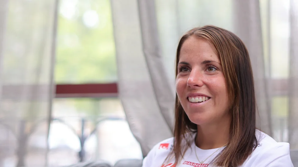 Charlotte Kalla, Piteå, befinner sig just nu på Sveriges sista uppladdningsläger på hög höjd i Italien.