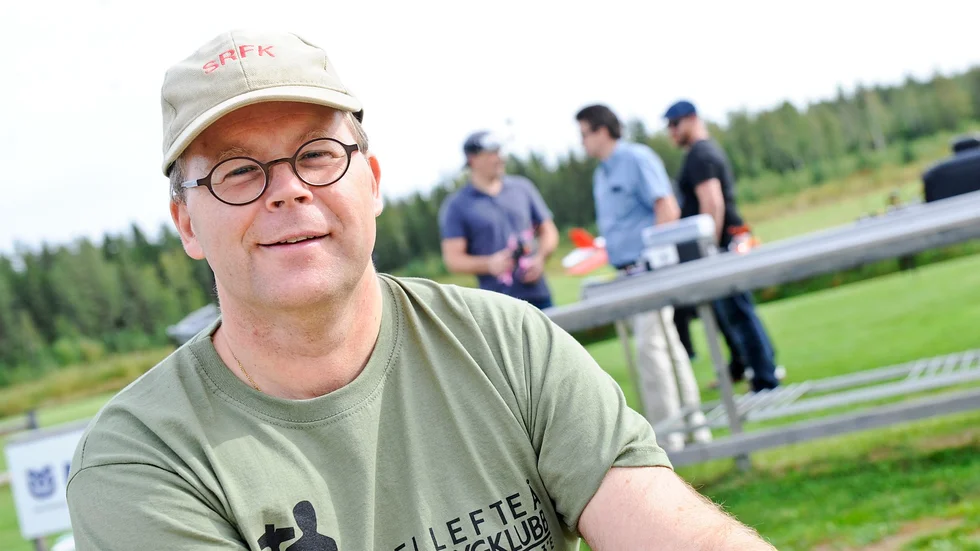 Robert Johansson, sekreterare i Skellefteå radioflygklubb.