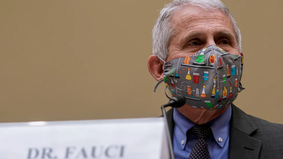 USA:s smittskyddsrådgivare Anthony Fauci när han frågas ut i den amerikanska kongressen förra månaden. Arkivbild.