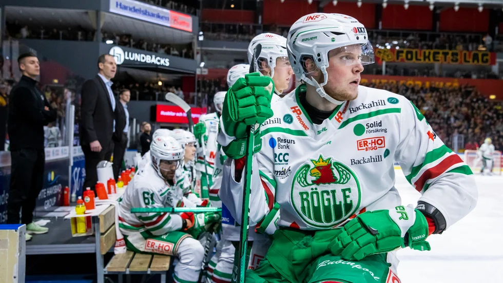 Rögle har serieseger i sikte. Arkivbild.